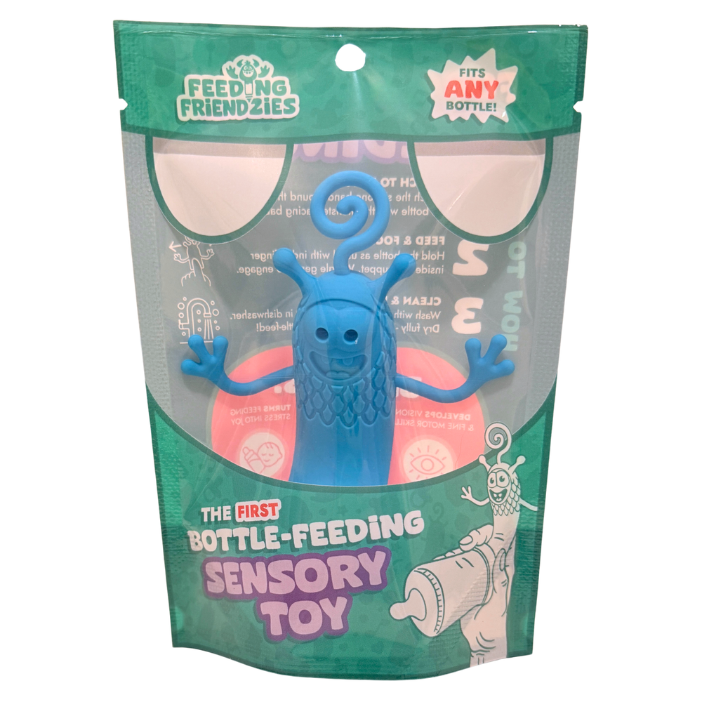 Feeding Friendzies Bottle-Feeding Sensory Toy – Blue Buddy
