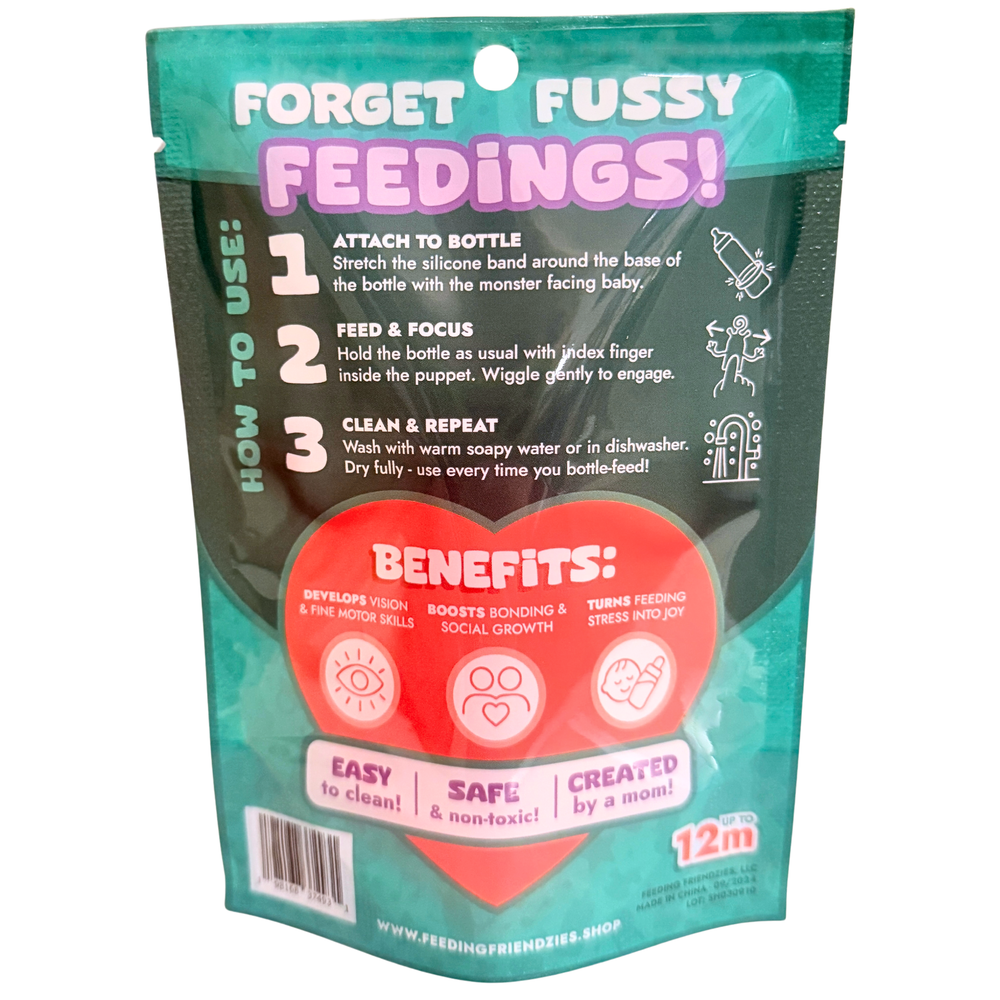 Feeding Friendzies Bottle-Feeding Sensory Toy – Purple Pal