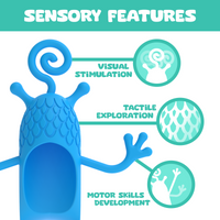 Feeding Friendzies Bottle-Feeding Sensory Toy – Blue Buddy