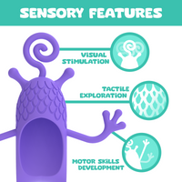 Feeding Friendzies Bottle-Feeding Sensory Toy – Purple Pal